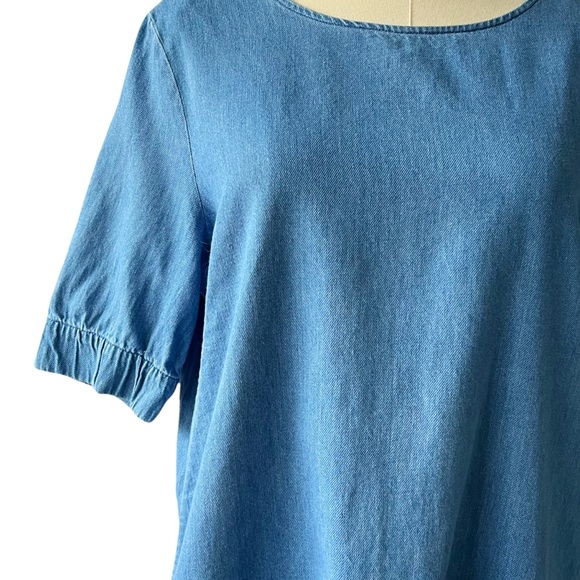 COS Denim Chambray Shift Dress | US 10 - Picture 5 of 10